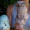 Somebody just *had* to show me up with four scoops on her cone.