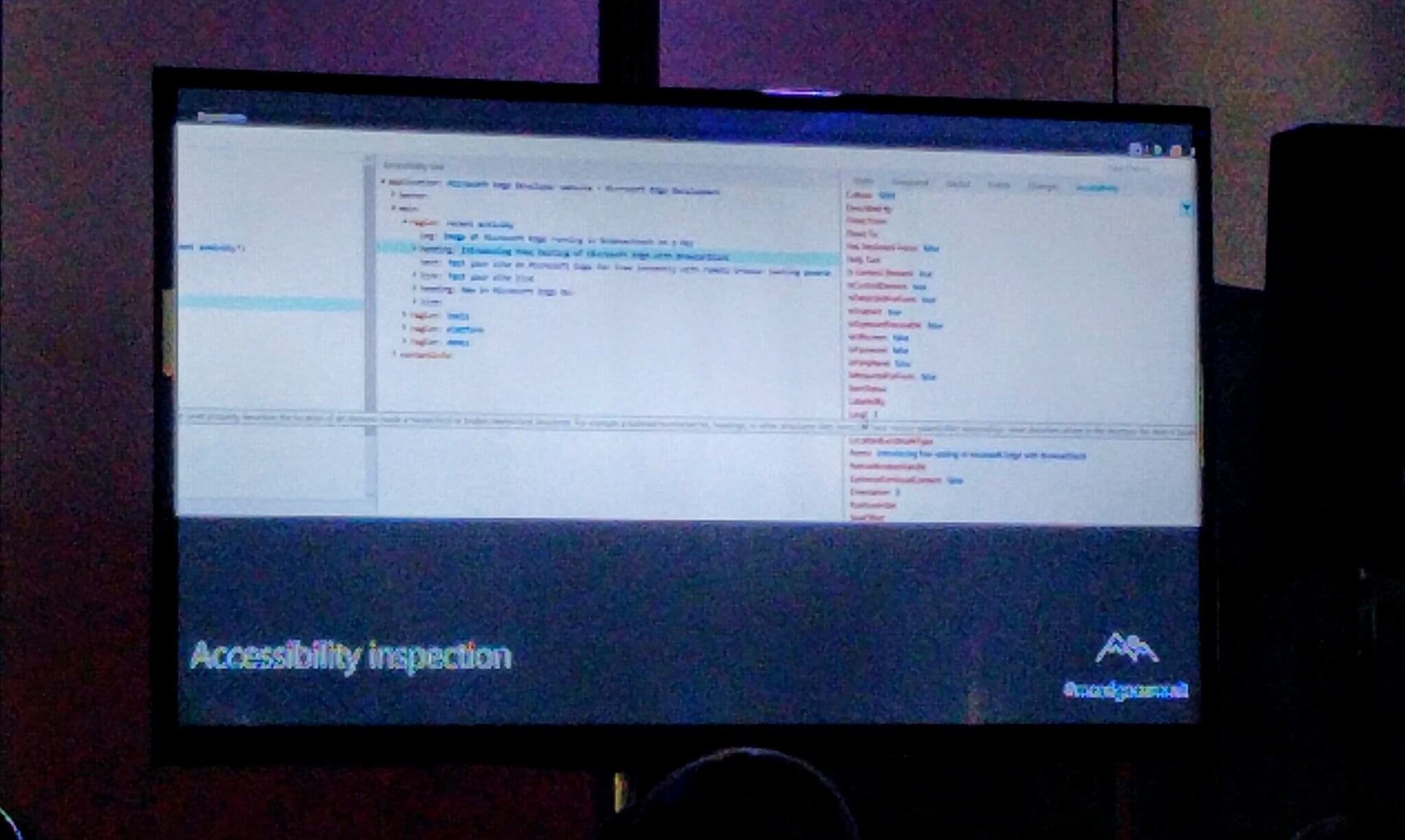 Grainy photo of the screen.